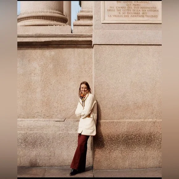 NEW Madewell Sherpa Estate Coat - Picture 5 of 7